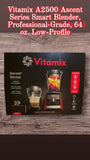 Vitamix A2500 Ascent Series Smart Blender, Professional-Grade, 64 oz. Low-Profile RED