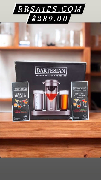 Bartesian Premium Cocktail Maker 55300 W/6 Pack Of Capsules