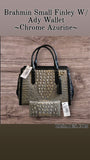Brahmin LrG Finley W/ Ady Wallet (Chrome Azure)