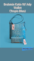 Brahmin Katie(Tropic Blue) Crossbody W/ Ady Wallet