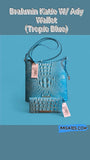 Brahmin Katie(Tropic Blue) Crossbody W/ Ady Wallet