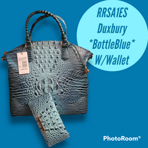 Brahmin Duxbury (BottleBlue) W/Wallet