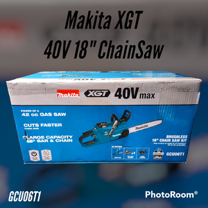 Makita XGT 40V 18" Chain Saw