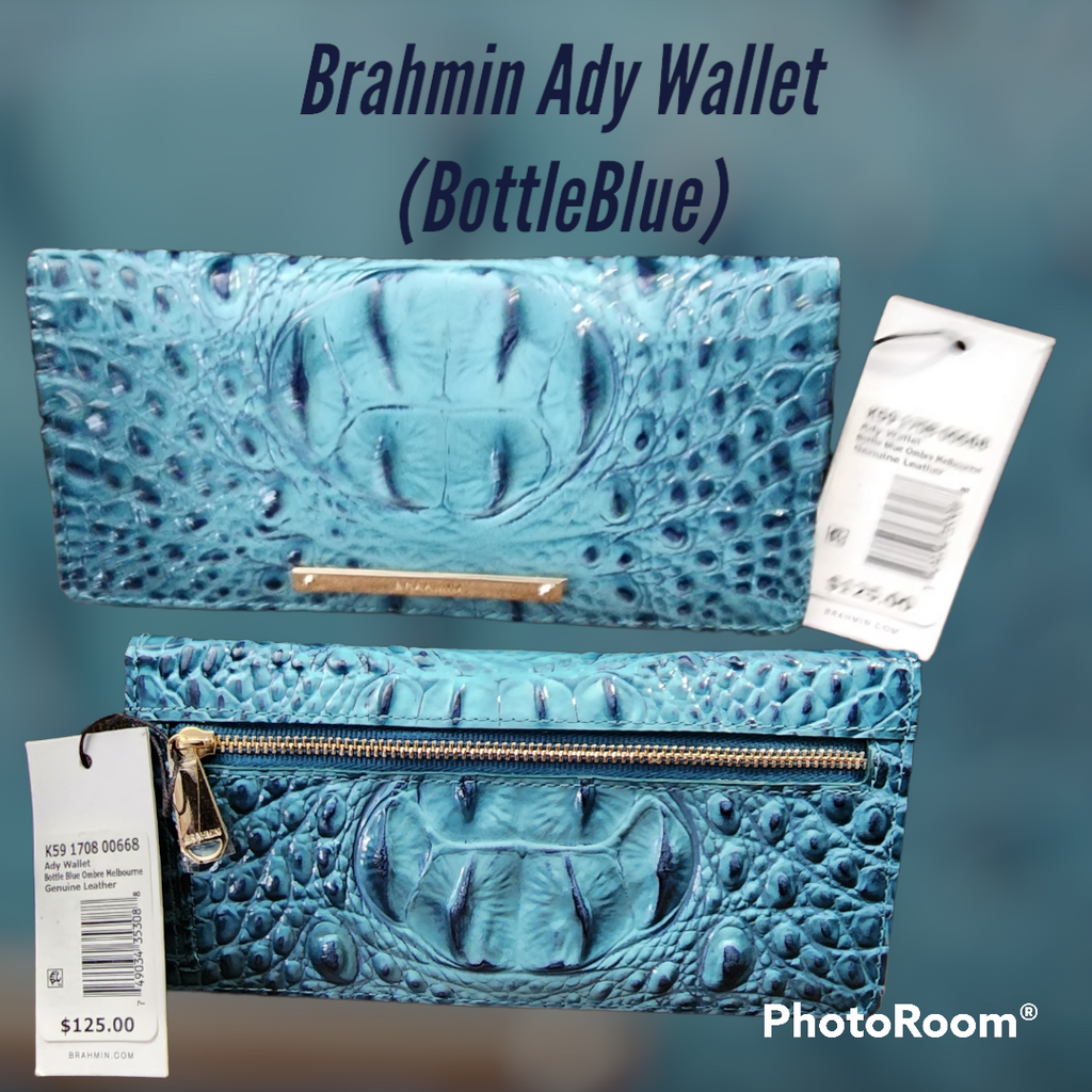 Brahmin Ady Wallet (Bottle Blue)