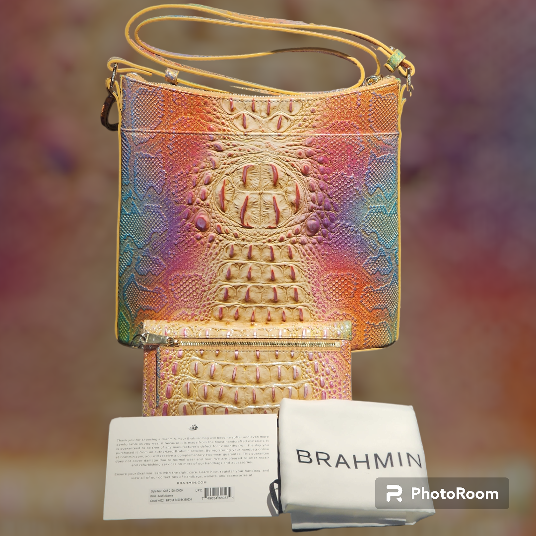 Brahmin Katie W/ Ady Wallet ( Multi-abalone)