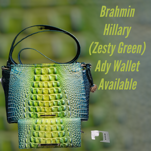 Brahmin Hillary Crossbody (Zesty Green) *Wallet Not Included*