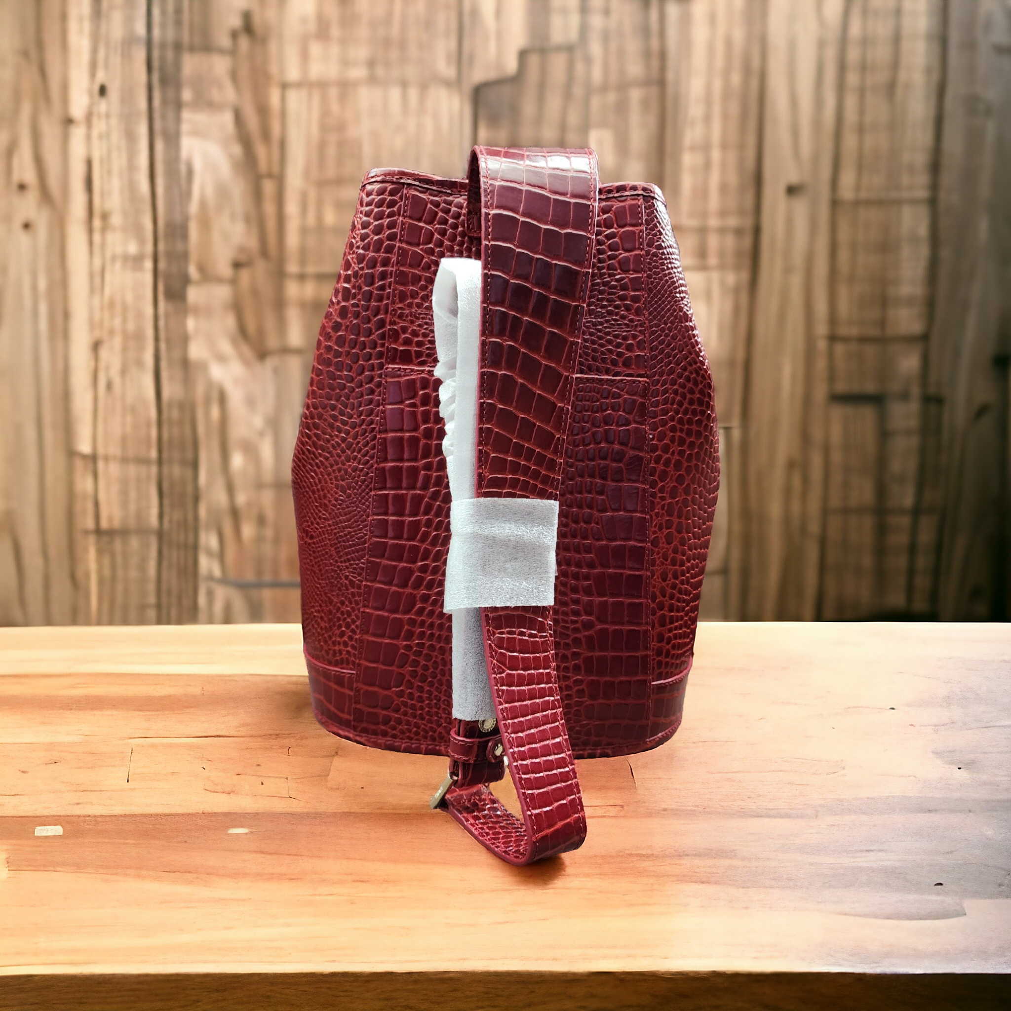 Brahmin Maddie Sling Backpack(Red Glissandro)