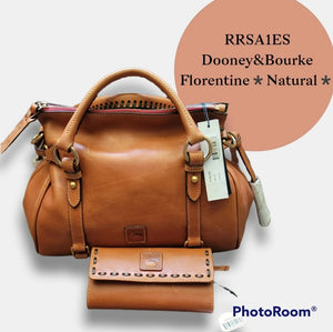 Dooney&Bourke Florentine Natural W/Florentine Continental Clutch