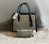 Brahmin LrG Finley W/ Ady Wallet (Chrome Azure)