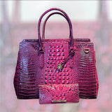 Brahmin LrG Finley W/Ady Wallet (Sugar Plum) RARE!
