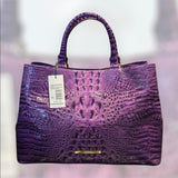 Brahmin Denise HandBag (Heroic Purple) W-Ady Wallet