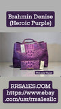 Brahmin Denise HandBag (Heroic Purple) W-Ady Wallet