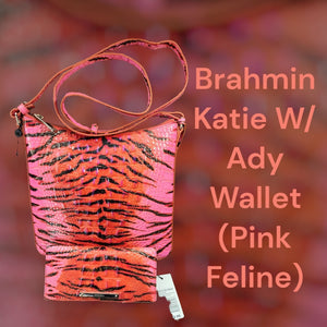 Brahmin Katie W/ Ady Wallet (Pink Feline)