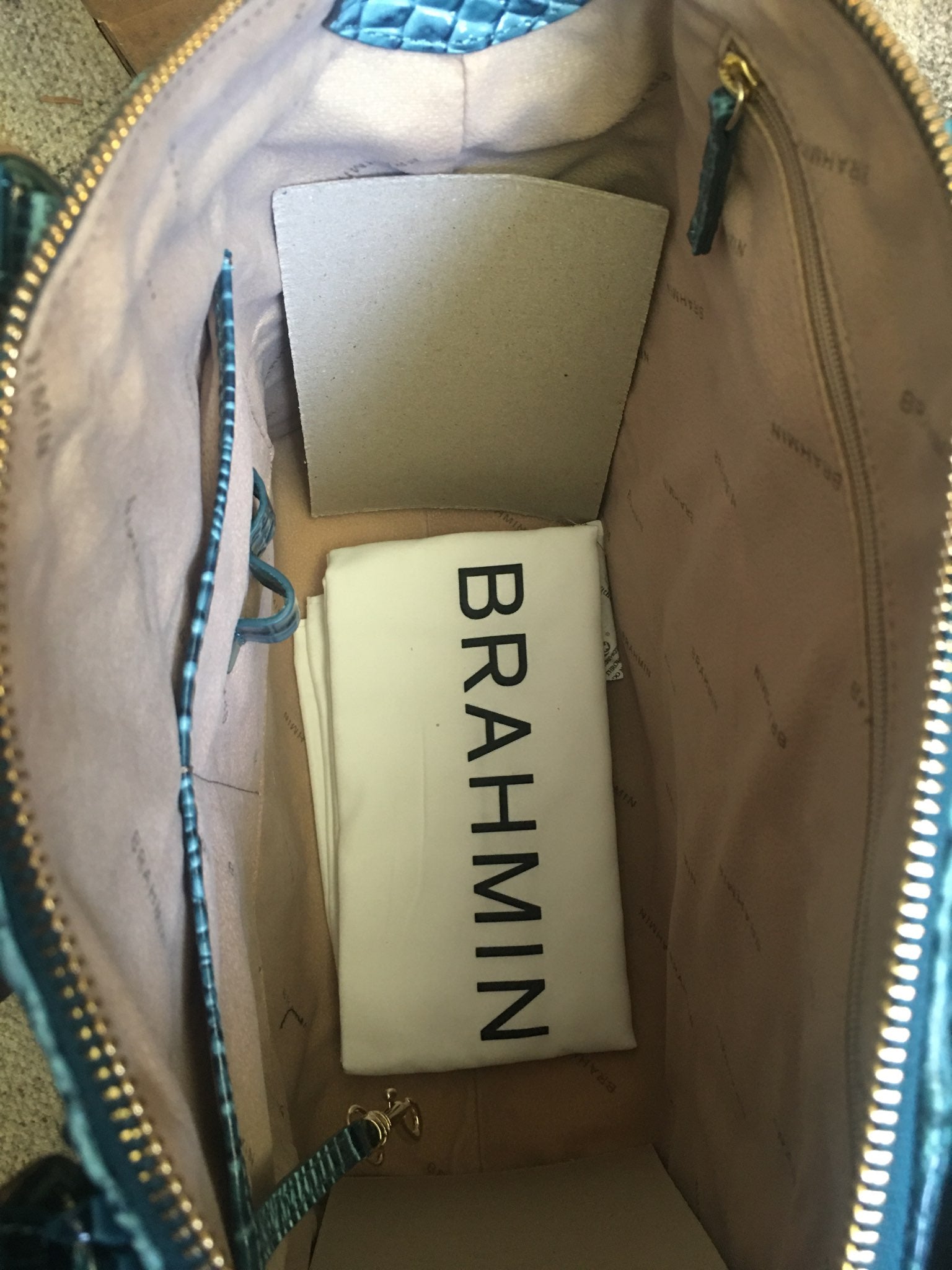 Brahmin Duxbury (BottleBlue) W/Wallet