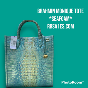 Brahmin Monique Tote (Seafoam)