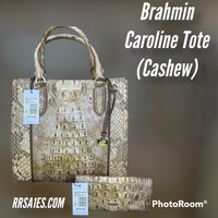 Brahmin Caroline (Cashew) Tote W/ Veronica Wallet